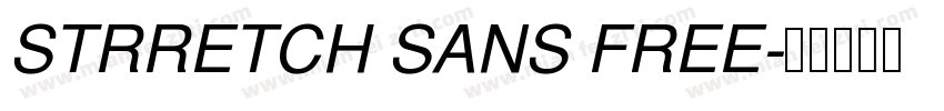 STRRETCH SANS FREE字体转换